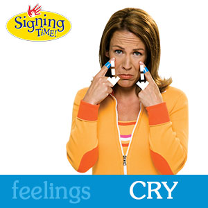 ASL sign for CRY